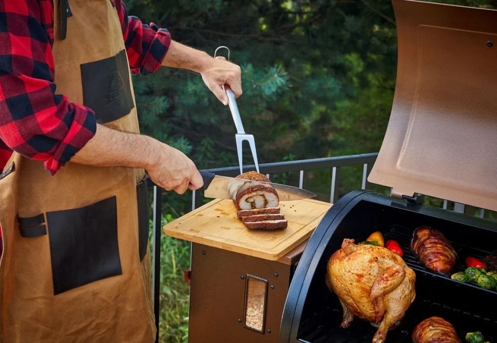 using a wood pellet grill